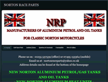 Tablet Screenshot of nortonraceparts.com